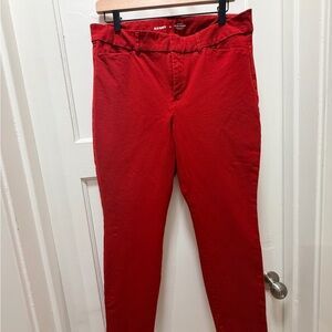 Old Navy Pixie Skinny High-Rise Pants Size 12 – Red / Black / Coral / Olive